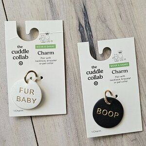 NWT New Dog Collar Charm Set of Two Boop and Fur Baby